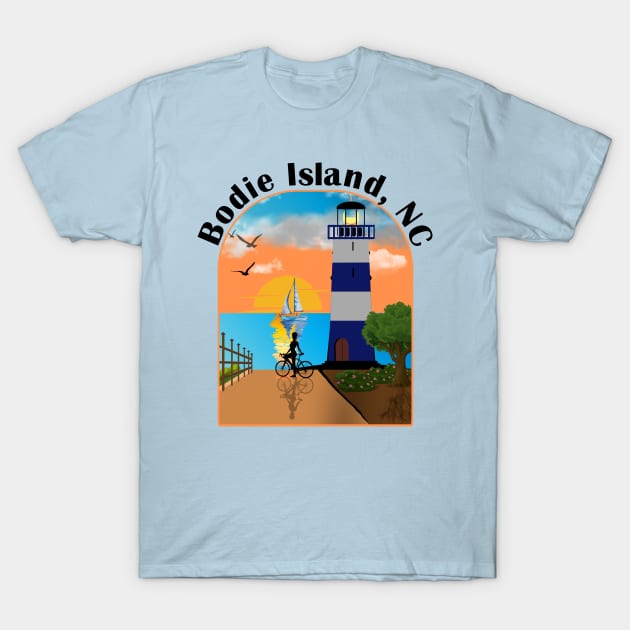Bodie Island Lighthouse, North Carolina T-Shirt by Blended Designs